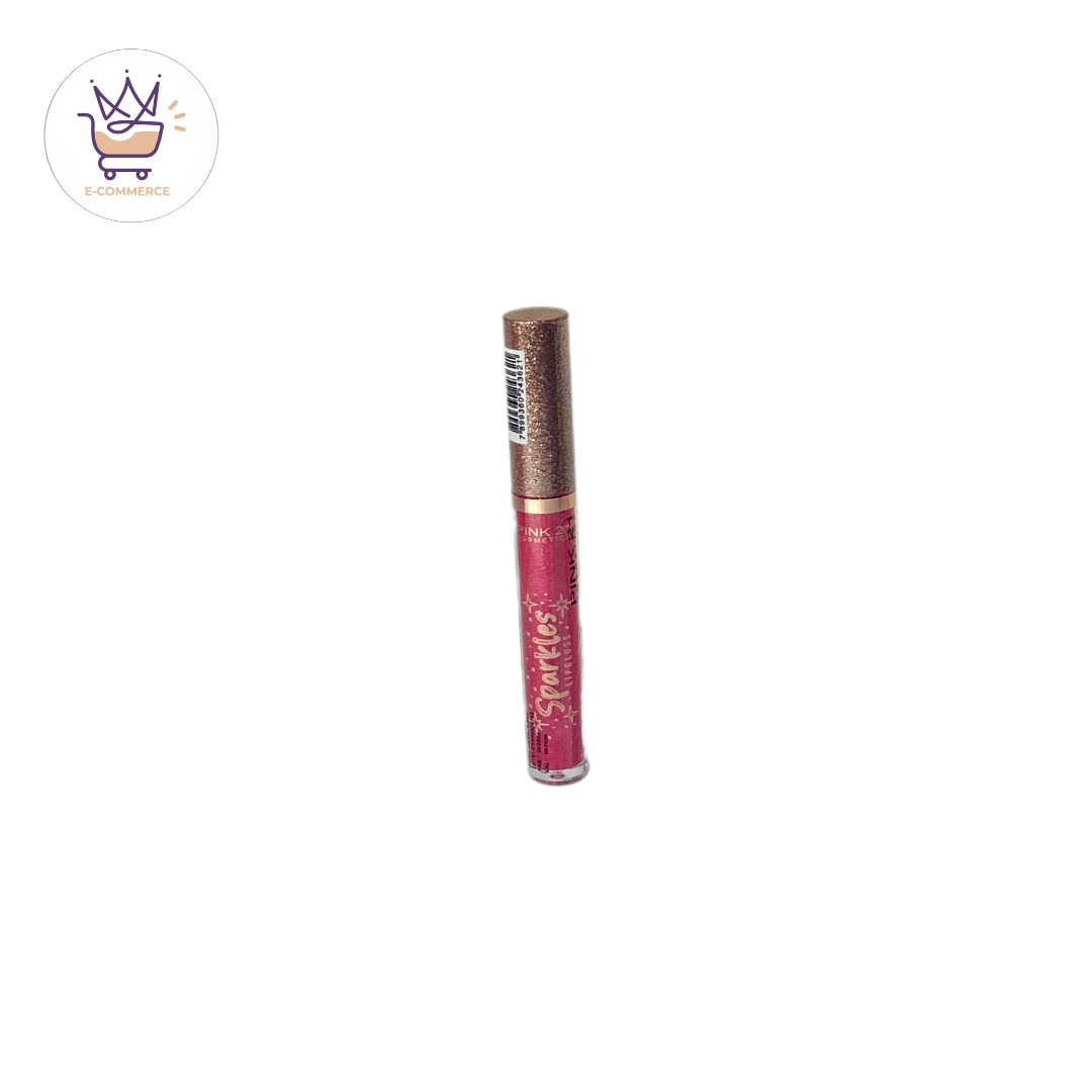 Lip Gloss Sparkles -Pink 21 Pigmentado Brilhoso (Glitter)