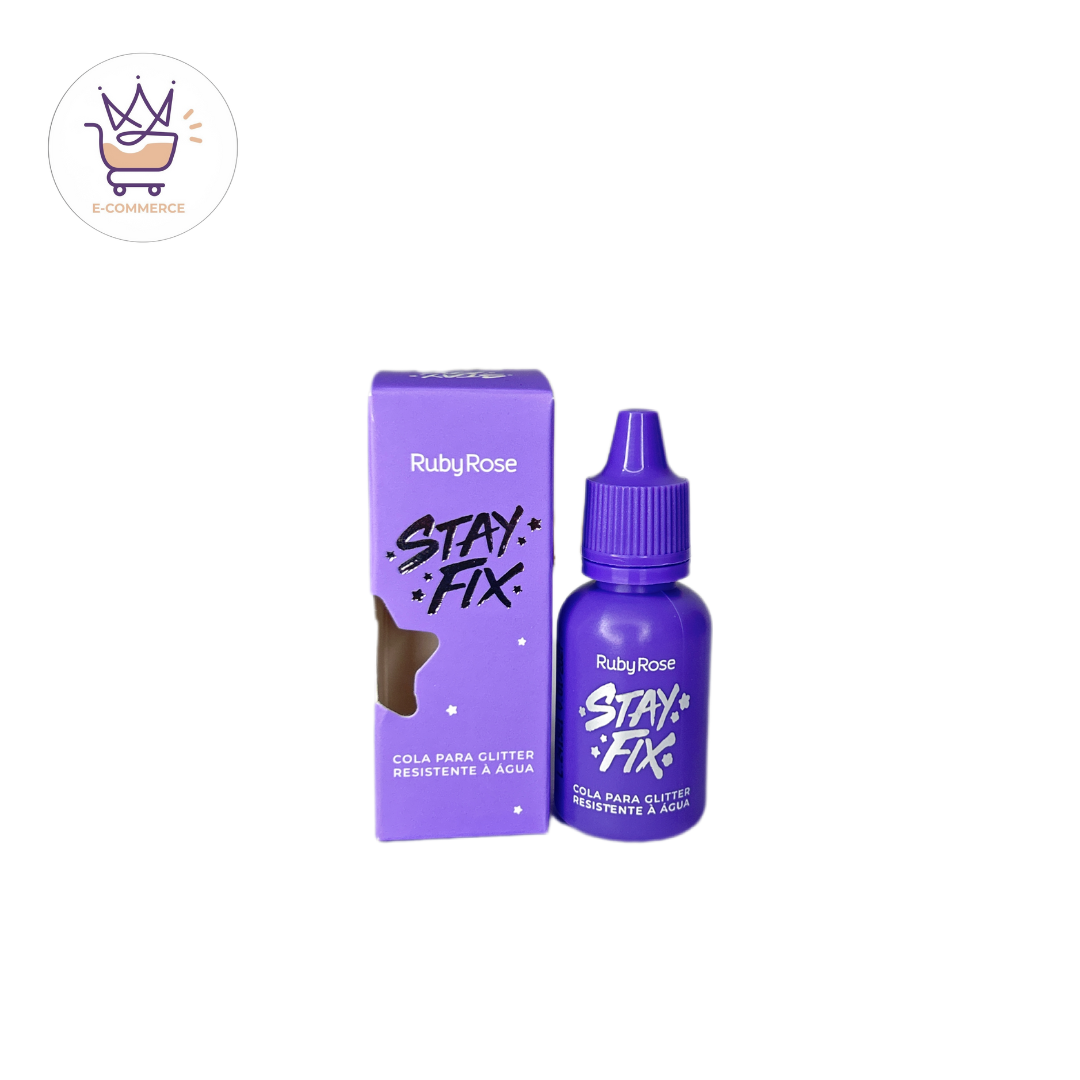 Cola para Glitter 10ml Stay Fix Ruby Rose