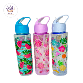 Squeeze Estampado Quadrado de Plástico 800ml