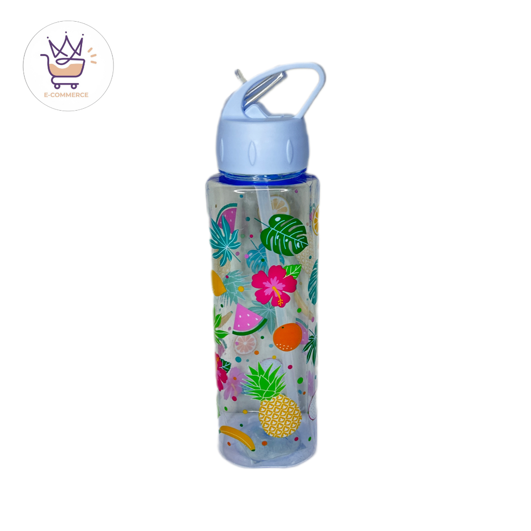 Squeeze Estampado Quadrado de Plástico 800ml