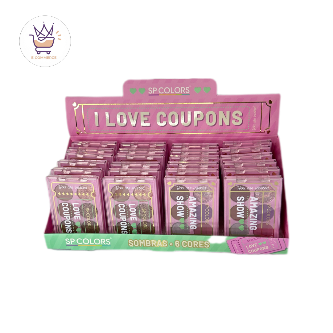 Paleta de Sombras I Love Coupons- SP Colors