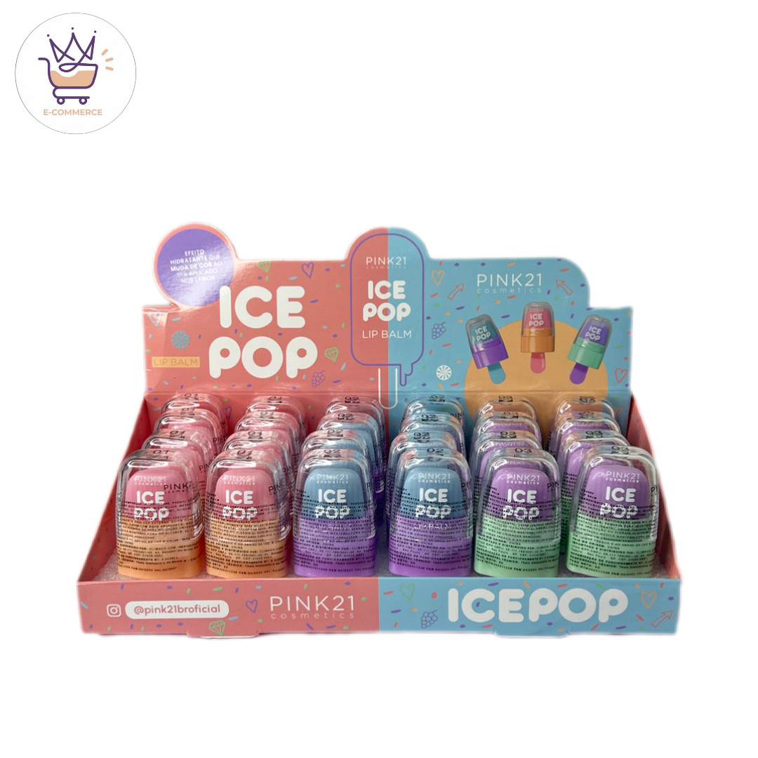 Lip Balm Ice pop -Pink 21