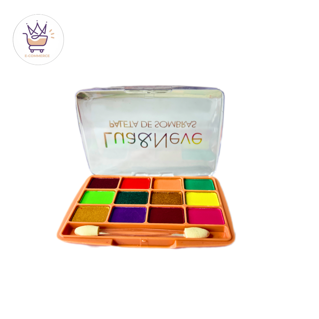 Paleta de Sombras 12 Cores- Lua e Neve