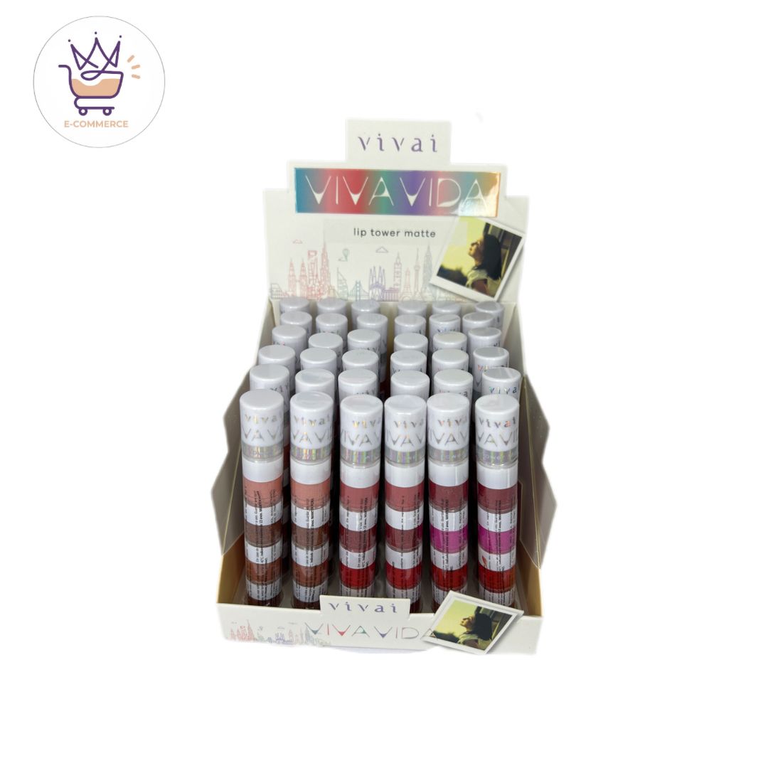 Vivai - Batom Lip Tower Matte  - 4 em 1