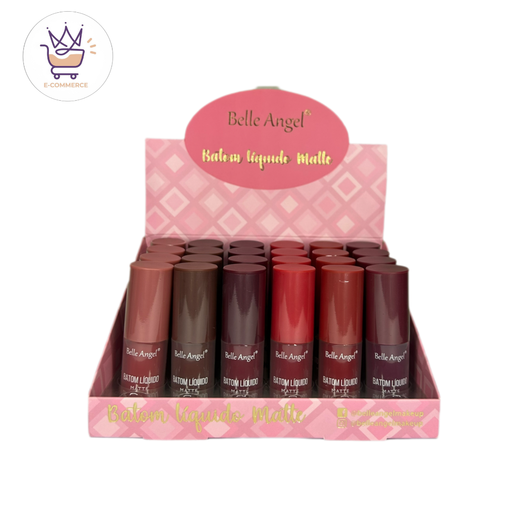 Batom Liquido Matte -Belle Angel (07 - 12)